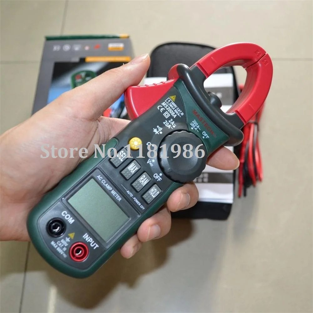 Цифровой Мультиметр Mastech MS2008A измеритель переменного тока с ЖК подсветкой|clamp