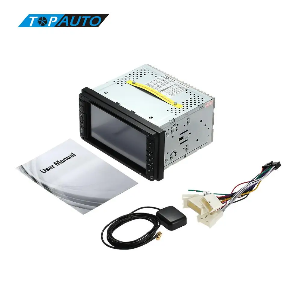 HD 6 95 дюймовый автомобильный DVD плеер в тире 2 Din ПК стерео GPS навигация + BT Радио для