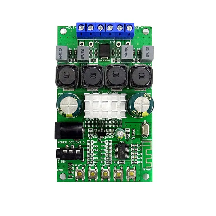 

TPA3116D2 50W+50W Bluetooth 5.0 TPA3116 Stereo Digital Audio Power Amplifier Board Dual-channel