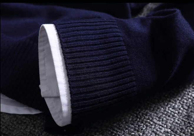 Мужской трикотаж теплый корейский Тонкий 2019 осень зима новый уличная мода шить для мужчин's свитеры для женщин Круглый Мужской воротник