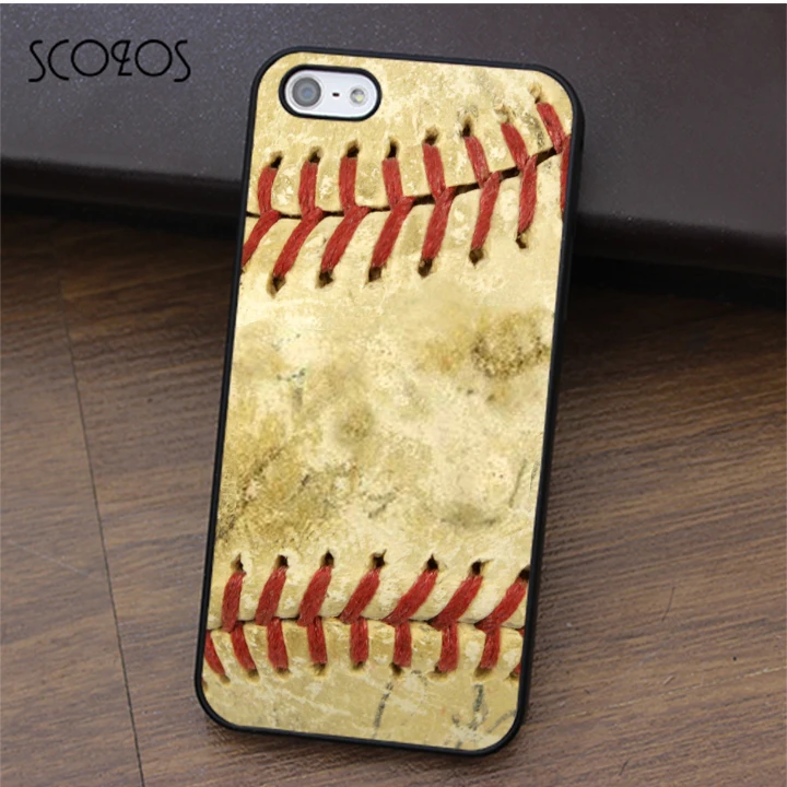 SCOZOS Baseball Skin fashion cell phone case cover for iphone X 4 4s 5