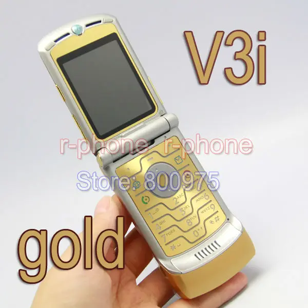 Отремонтированный разблокированный оригинальный мобильный телефон Motorola RAZR V3i
