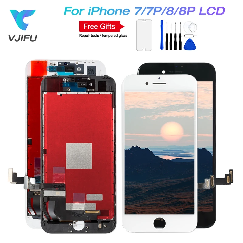 

LCD Screen For iPhone 7 7 Plus 8 8 plus LCD 3D Touch Screen Digitizer Assembly Display No Dead Pixel Mobile Phone LCD Repair
