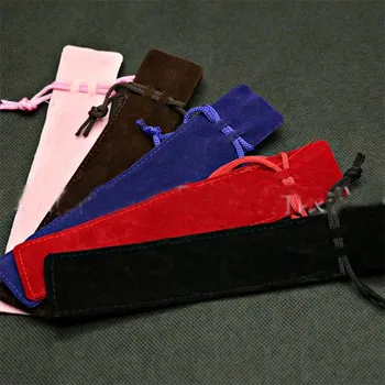 

Creative Colorful Molle Velvet Pouch Gift Pen Bag For Fountain Pen Ballpoint Pen Office School Supplies Korean Stationery