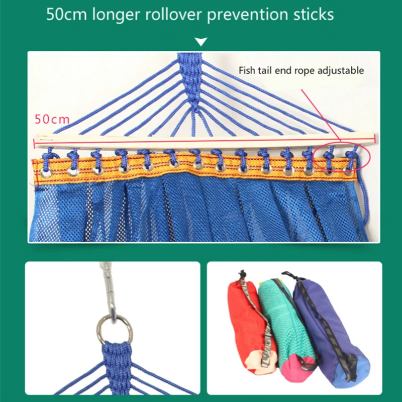 Outdoor hammock Adult/Children Double Nylon Net hamaca colgante Safty and Ultralight hamac hangmat Outdoor Furniture Outdoor hammock Adult/Children Double Nylon Net hamaca colgante Safty and Ultralight hamac hangmat Outdoor Furniture