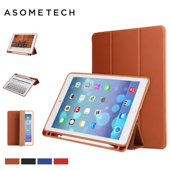 

Tablet & E-Books Case For Ipad Pro 10.5 Pro 9.7 inch Silicone+Leaher W/ Pencil Pen Slot Stand Cover Fundas for ipad 2018 Air 1/2