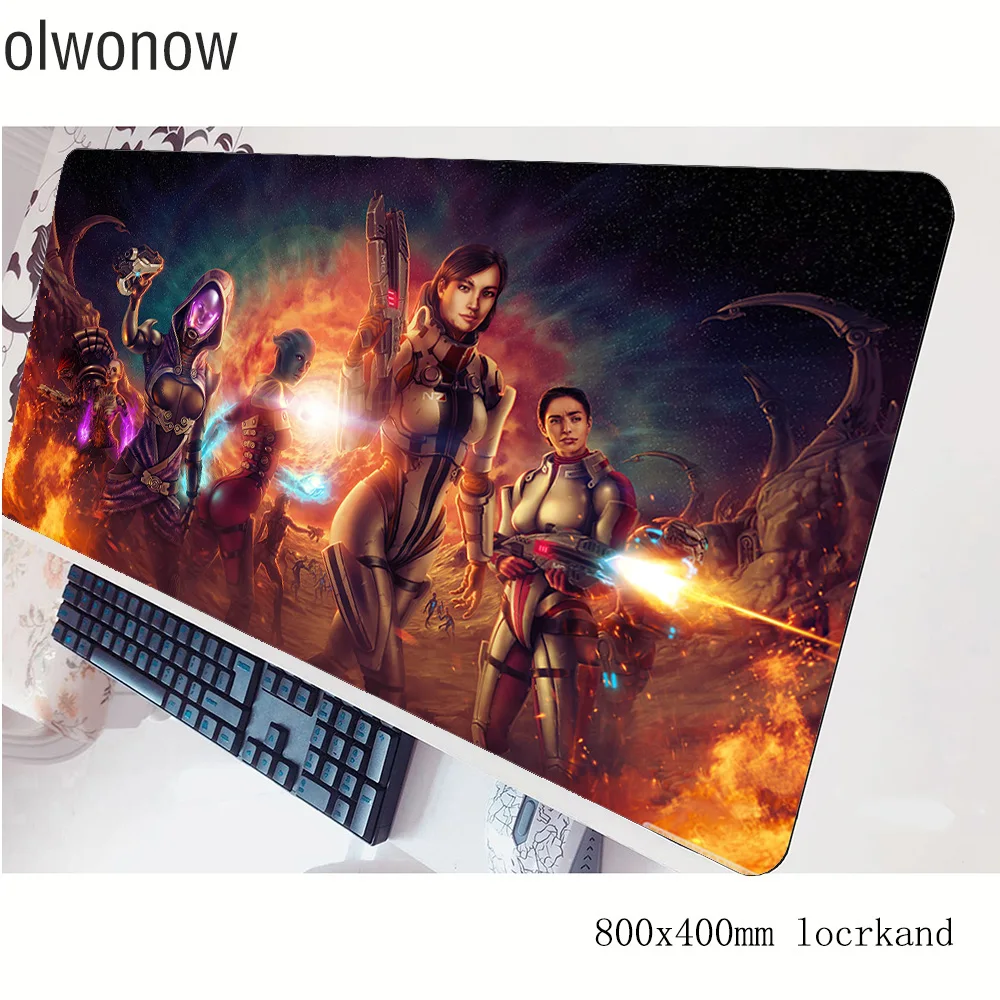 

mass effect mousepad gamer Christmas gifts 800x400x3mm gaming mouse pad Colourful notebook pc laptop padmouse ergonomic mat