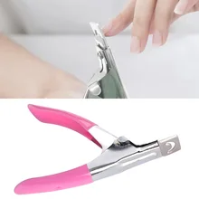 Нержавеющая сталь Nail Art Clipper Резак для Ложные Nail край Маникюр гель Ложные кусачки для кончиков Резак Маникюр Резак Clipper инструмент