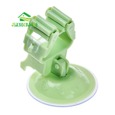 JiangChaoBo присоска висячая Швабра стойка для ванной метлы полка без ударов знак швабры крюк зажим для швабры палуба - Цвет: Green