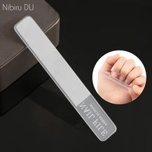 1 шт. Nano glass пилочка для ногтей профессиональная шлифовальная прочная кристальная пилка для ногтей маникюр с полировкой инструмент