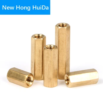 

M4 Hex Brass Female Female Standoff Stud Board Mount Hexagon Threaded Pillar PCB Motherboard Spacer Hollow Bolt Screw Long Nut