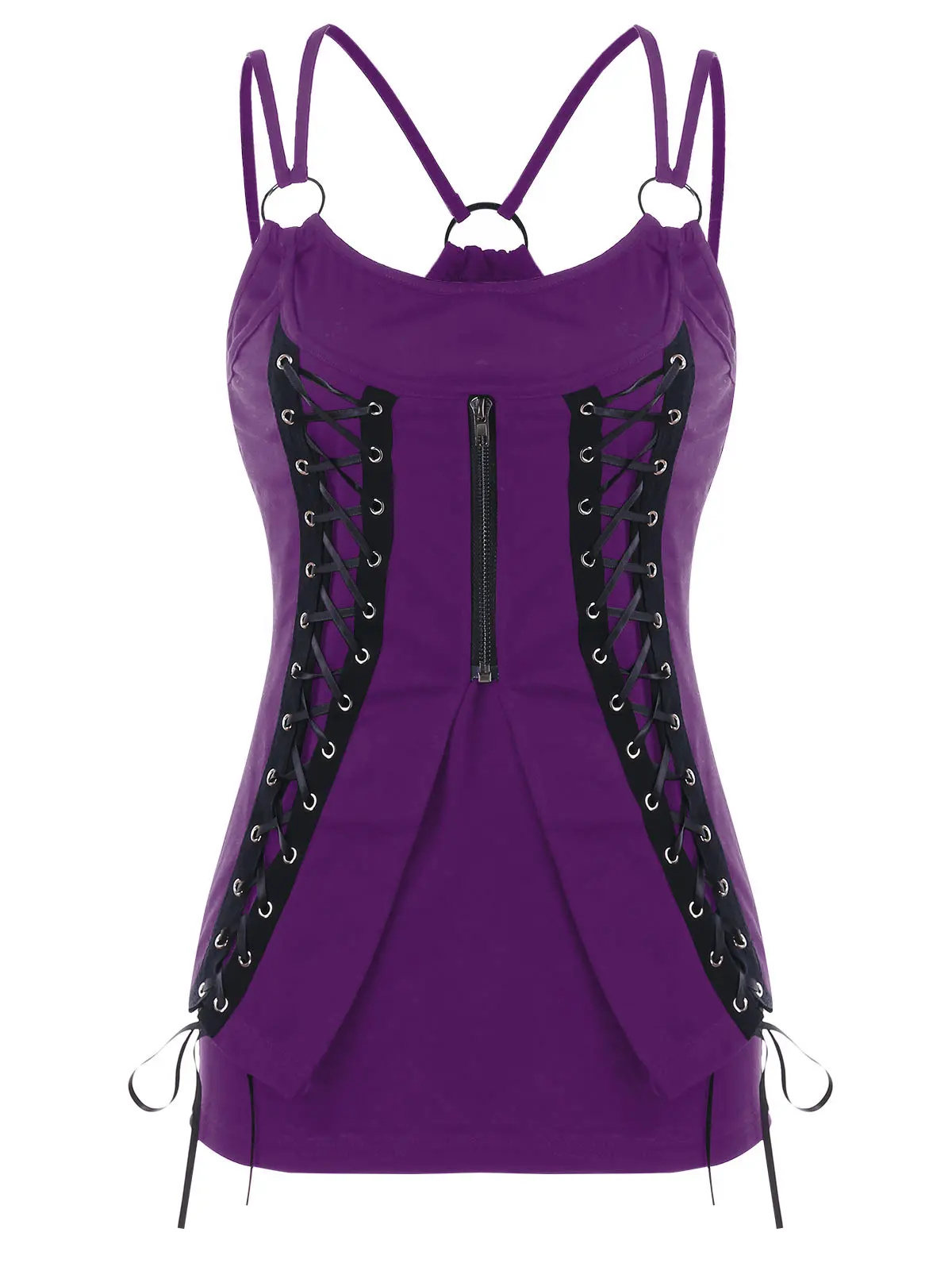 

Kenancy Strappy Lace Up Tank Top
