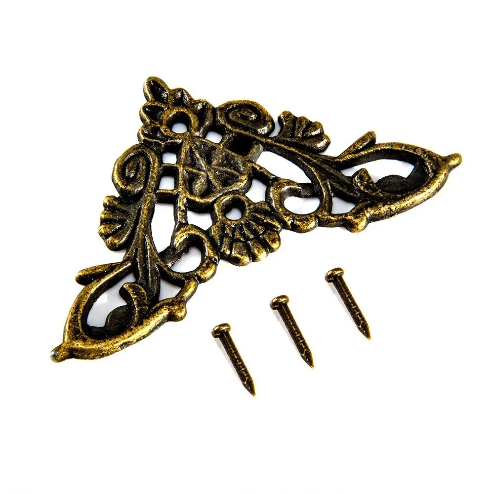 12pcs Decorative Corner Protector Antique Jewelry Wooden Box