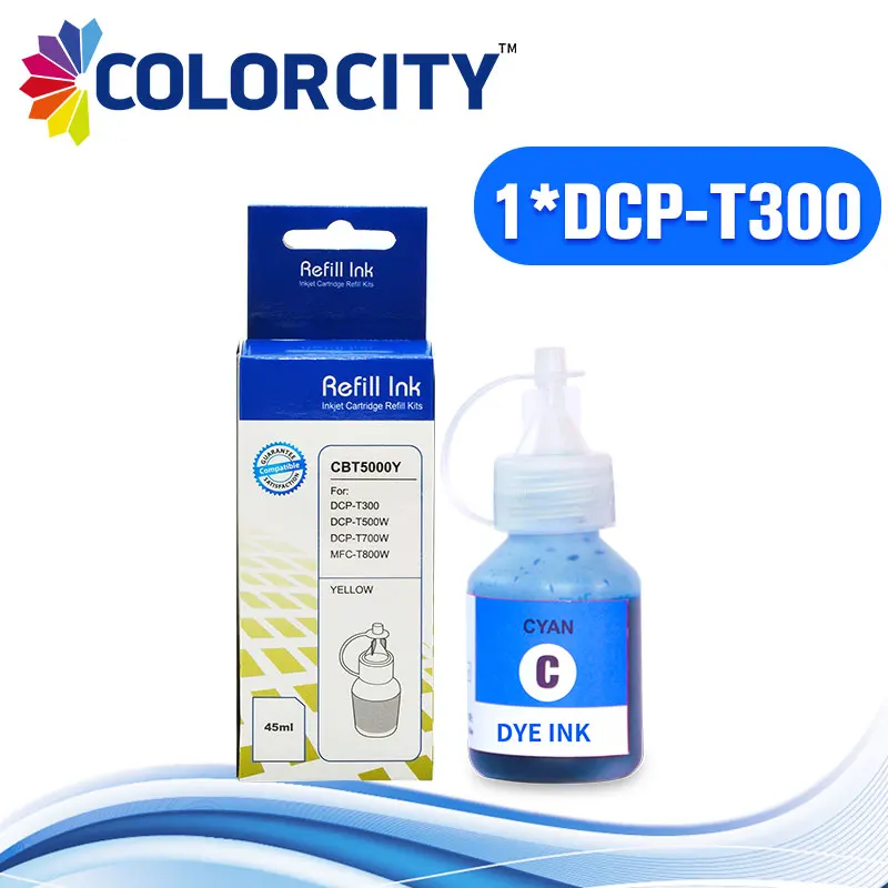 1 шт. голубой DCP-T300 набор для наполнения чернил специальный краситель чернила Brother DCP-T300 фосфат, монокальция фосфат, T300 500 W 700 W MFC-T800W MFC T800W система беспрерывной подачи чернил