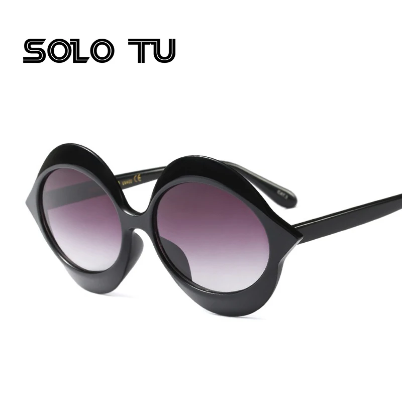 2018 new cat eye Brand Designer Oversize Women Oval lip shape