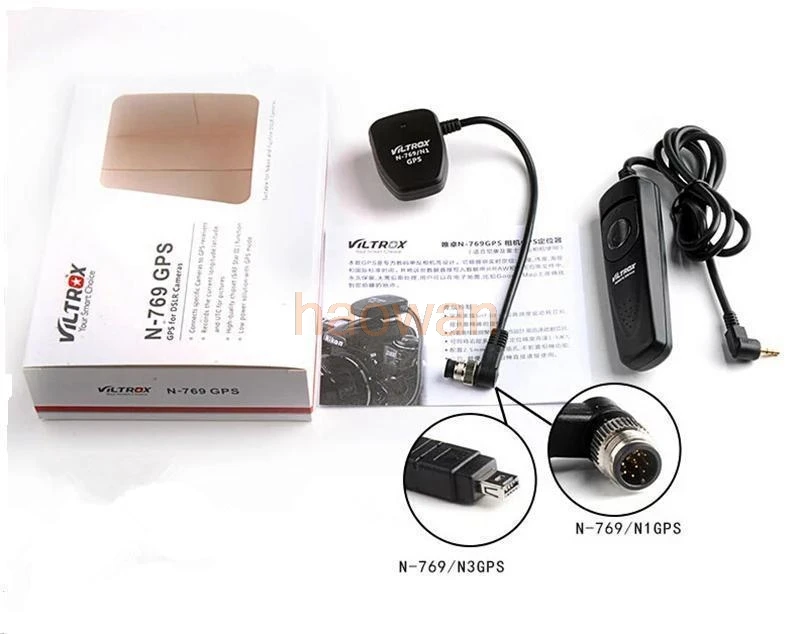 

N3 GPS Receiver+Shutter Release for Nikon D5200 D600 D610 d750 D5000 D7000 D3100 D3000 camera