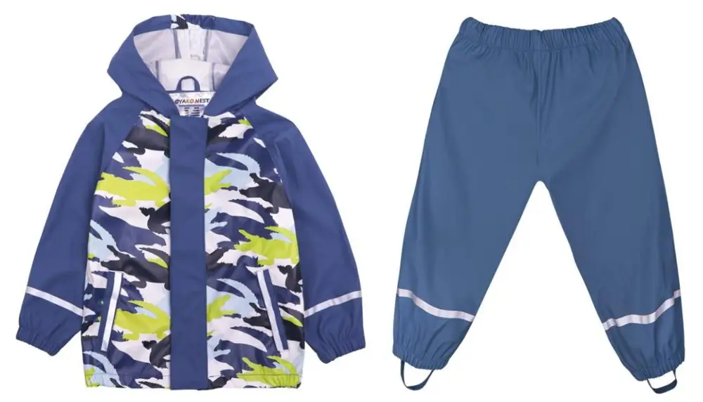 Весенний Детский водонепроницаемый ветрозащитный плащ-пончо для девочек, верхняя одежда, дождевик - Цвет: Photo Color5