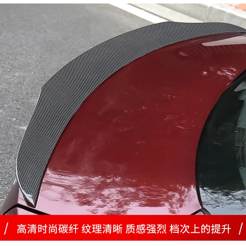 

For Alfa Romeo Giulia Spoiler Carbon Fiber Rear Trunk Spoiler Black Finish Quadrifoglio Verde 2015 - UP