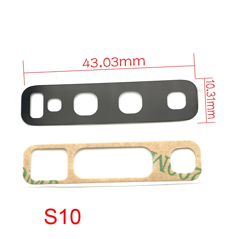

2pcs/lot For Samsung Galaxy S10 S10e S10 Plus Rear Back Camera Glass Lens Cover with Adhesive Sticker