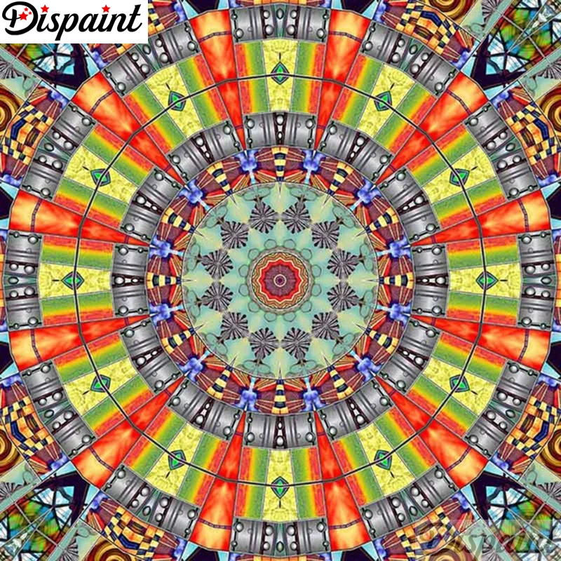 

Dispaint Full Square/Round Drill 5D DIY Diamond Painting "Mandala" 3D Embroidery Cross Stitch 5D Home Decor A11349