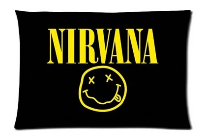 Nirvana Smile Rock Band на заказ для дома прочная крутая спальни Ретро стиль наволочки