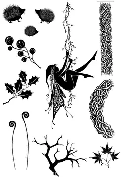 

Angle and Vines Clear Stamps /transparent Seal for DIY scrapbooking/photo album Decorative stamp sheets