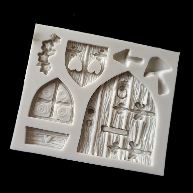 1PCS The fairy tale hut Shape For Silicone Cake Mold, Fondant Cake Tools, Jelly, Candy, Chocolate Molds G166