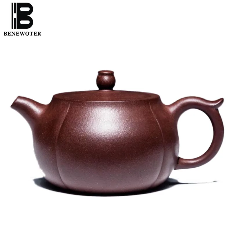 

230cc Authentic Yixing Purple Clay Teapot Health Zi Mud Raw Ore Qinglian Oolong Tea Kettles Drinkware 188 Ball Holes Pu'er Pot