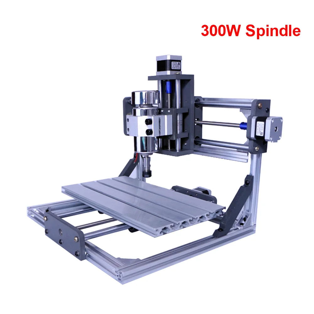 DIY деревянный фрезерный станок с ЧПУ 3020 лазерный гравировальный станок 300 Вт шпиндель 30*20 см станок с ЧПУ, GRBL плата управления PCB фрезерный станок - Color: 300W spindle