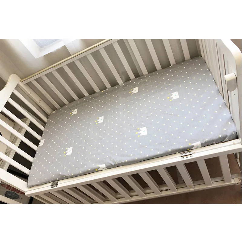 Muslin Cotton Baby Bedding Sets Crib Bed Sheets Newborn Baby Bed Bedspreads For Toddler Infant Customizable Drop Shipping - Цвет: Style 10