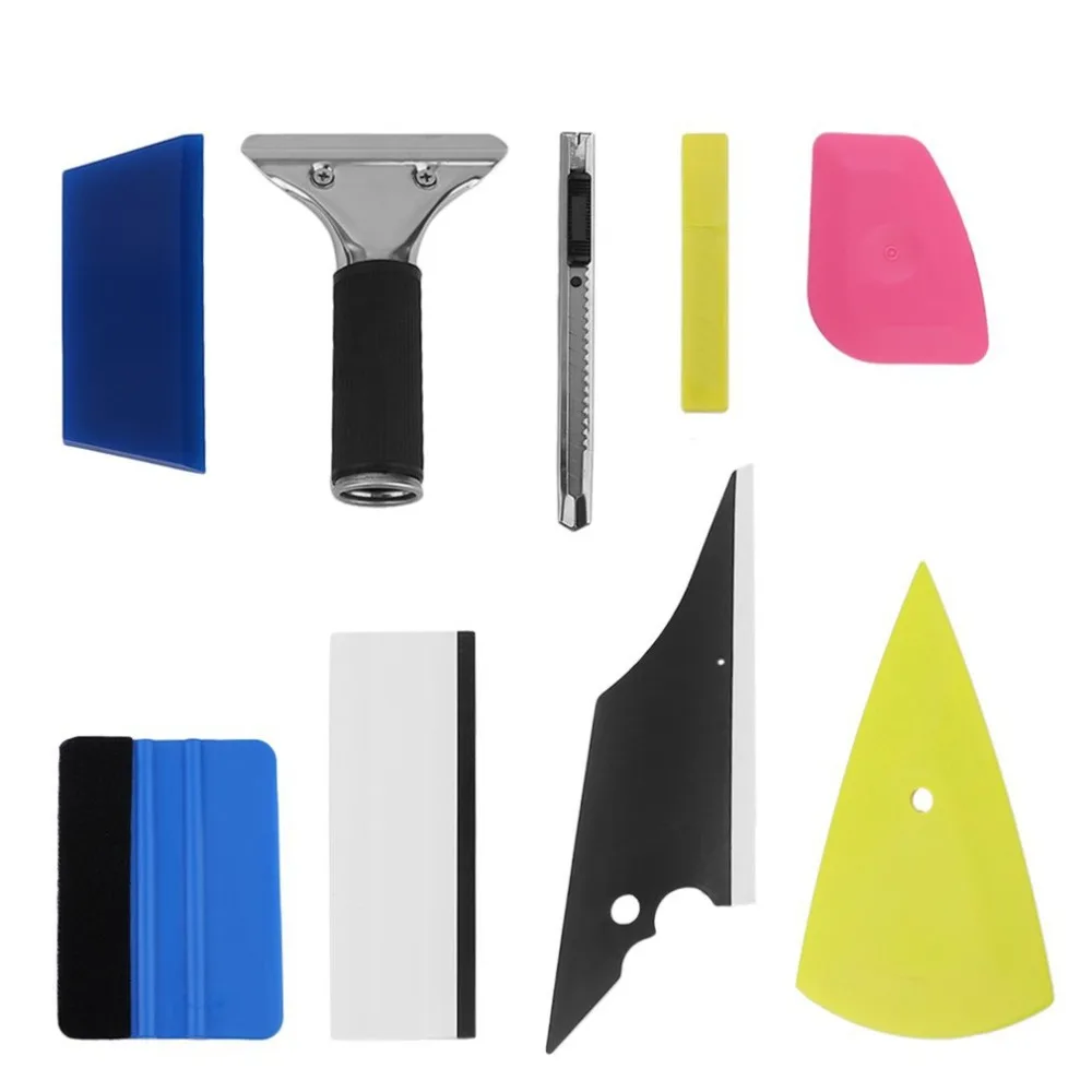 

Professional 8 in 1 Squeegee Car Window Tinting Auto Film Install Wrapping Applicator Tools Scratch-less For Cars