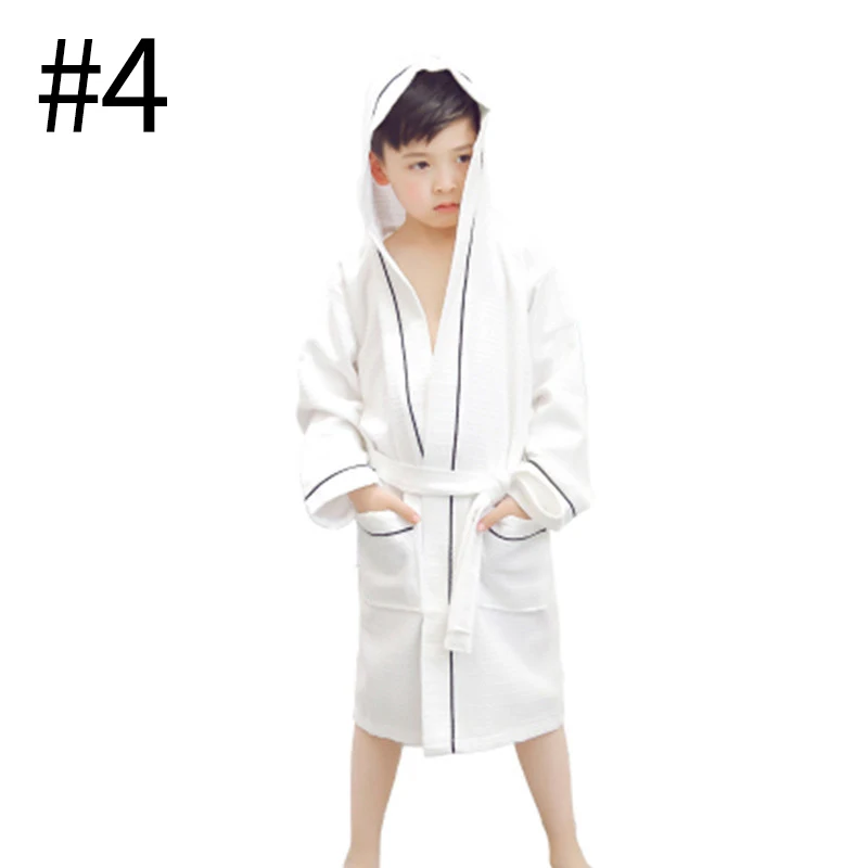 Халаты из 1 предмета мягкие детские халаты домашняя одежда для детей пижамы хлопковые пижамы детские пижамы с капюшоном детские халаты на шнуровке - Цвет: style4 2XL