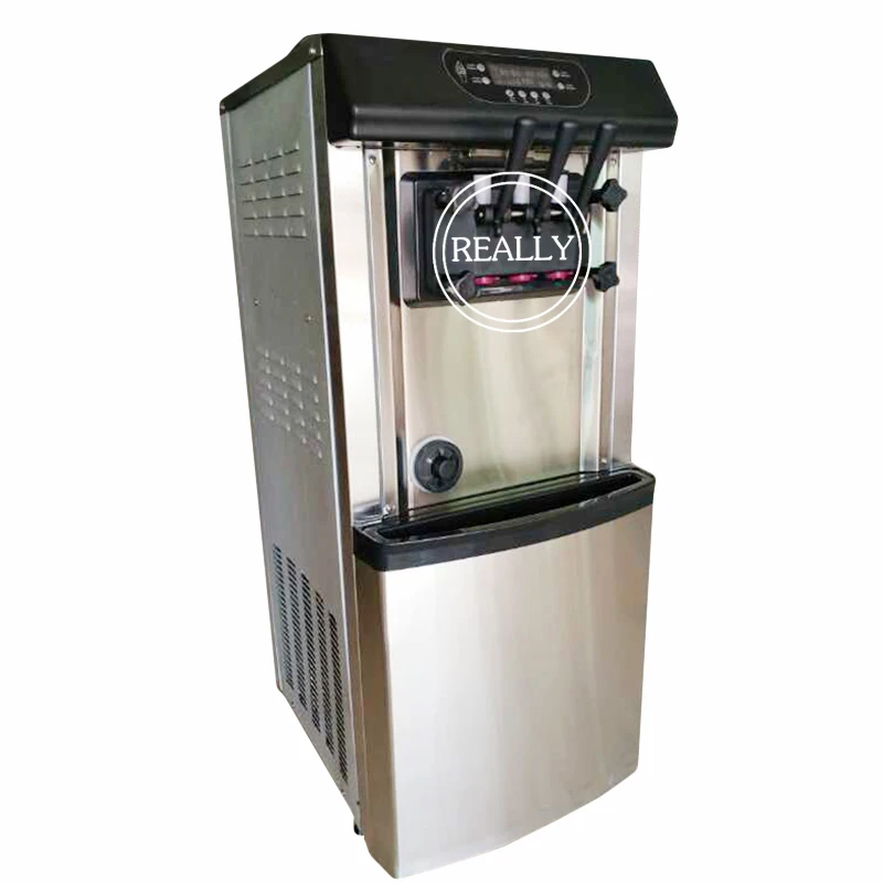 

Commercial soft serve ice cream machine electric 22L single flavor sweet cone ice cream maker 110V/220V 2200W