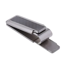 Новинка мужской деловой кошелек из нержавеющей стали углеродное волокно зажим для денег