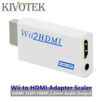

Wii to HDMI Adapter Converter Wii-2-HDMI Scaler 1080P 3.5mm Audio Connector Output for PSP STB TV Game Accessories Free Shipping