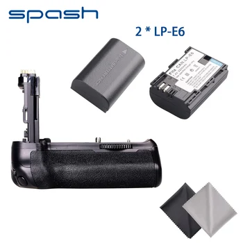 

spash Multi-power Vertical Battery Grip with 2pcs LP-E6 Batteries for Canon EOS 70D 80D Camera as BG-E14 Handgrip Battery Set