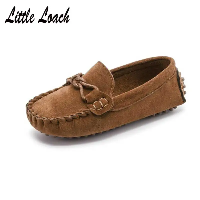 

Girls Boys Casual Shoes Size21-35 Children Leather Shoes Children's Moccasin-gommino Shoes Slip-resistant Soft School Sneakers