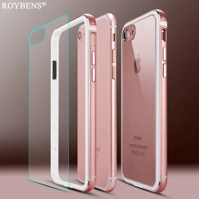 custodia per iphone 7 metal aluminum frame rosa oro custodia per iphone 7 metal aluminum frame rosa oro