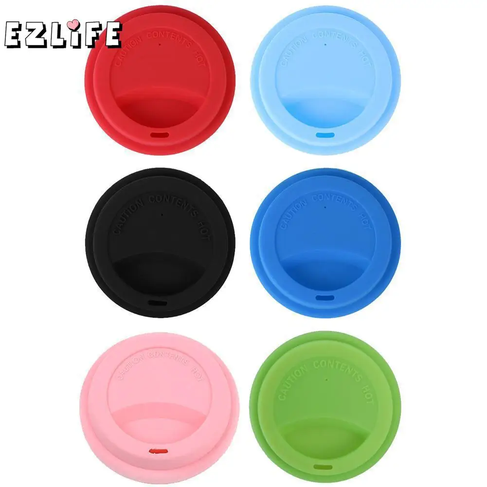 

EZLIFE Silicone Insulation Leakproof Cup Lid Heat Resistant Anti-Dust Cup Cover Kitchen Coffee Sealing Lid Caps Home Supply