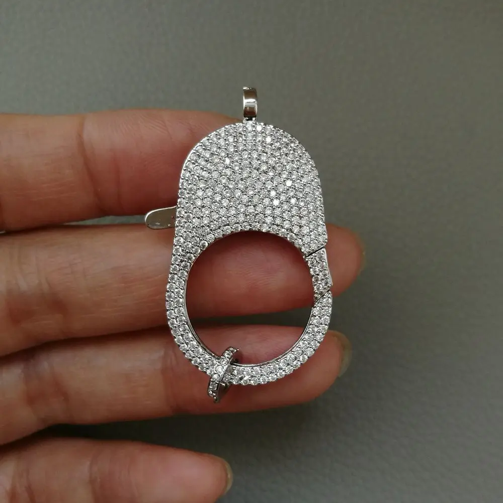 Cc009 1 PC 24x36 мм Большой CZ Micro Pave крюк застежкой омар кубического циркония застежка