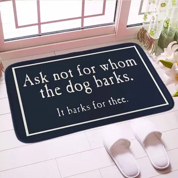 

Beware Dog Bark Doormat Digital Print Traditianal Floor Kitchen Mat Carpet Soft Bathroom Indor Mats Good Gift For Home Decor