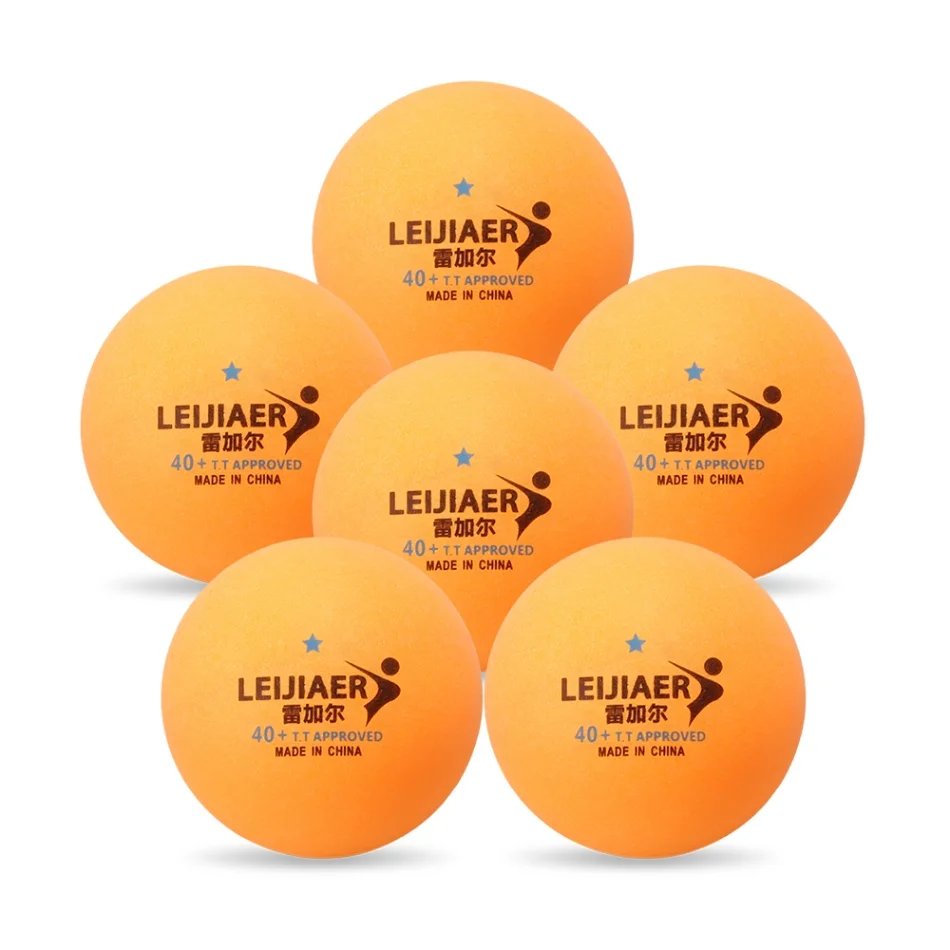 6 комплектов в 1/2/3-Star 40 мм Диаметр мячи для настольного тенниса Профессиональный шарики для пинг-понга практика тренировочные мячи низкая цена - Цвет: Orange  3-star