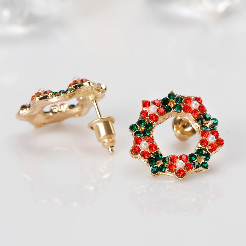 Buy Multicolor Rhinestone Garland Ear Stud Women