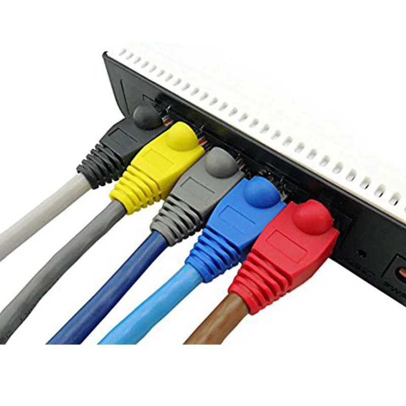 Лидер продаж 100 шт. разные цвета CAT5E CAT6 RJ45 сетевой кабель Ethernet сброс натяжения