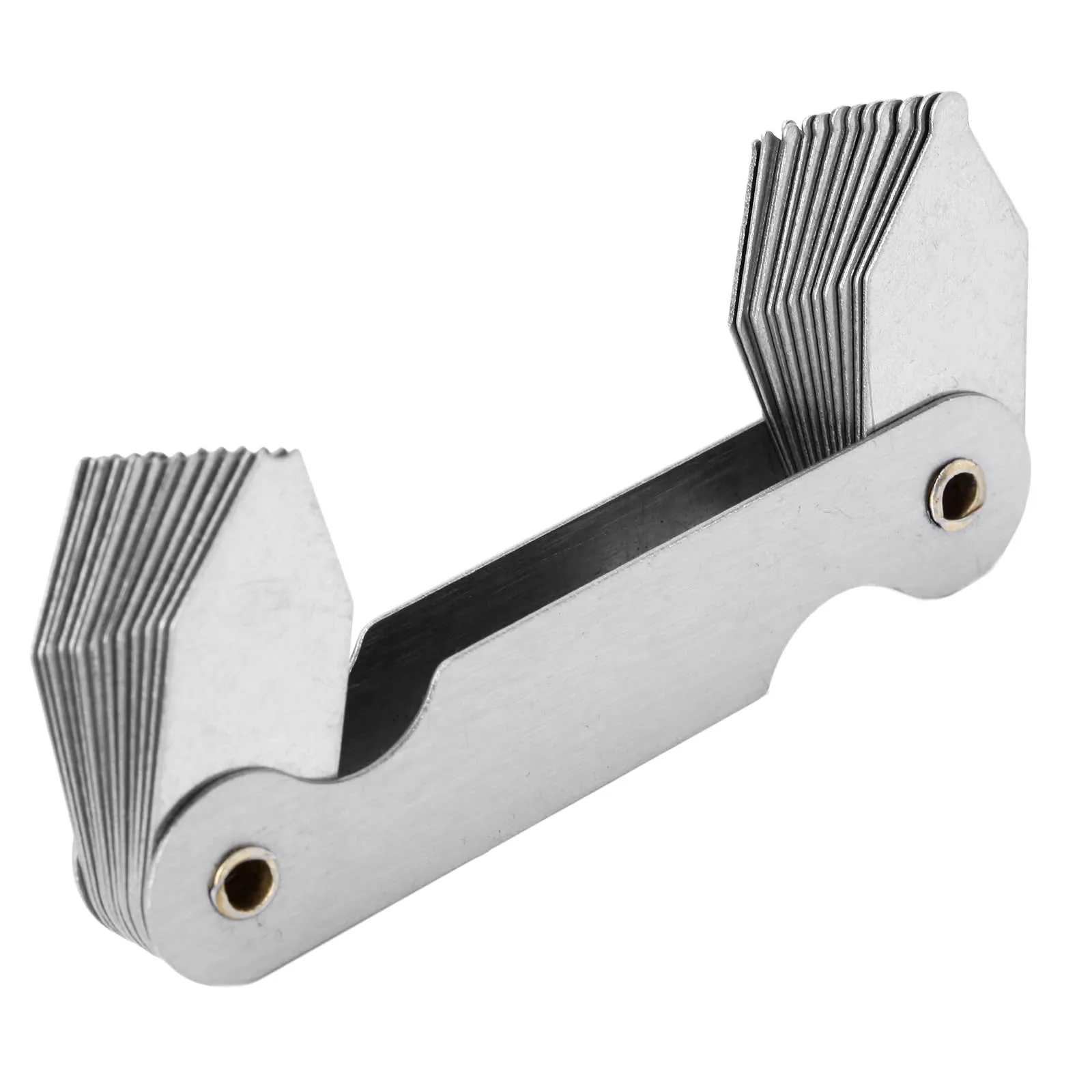 uxcell Pocket Measuring Tool R15-25mm 32 Plates Radius Gauge