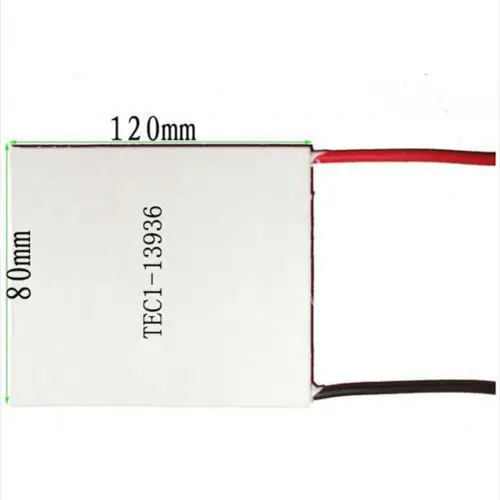 80x120x4.6mm 36A 17V 339.7W TEC1-13936 Thermoelectric Cooler Peltier Heatsink