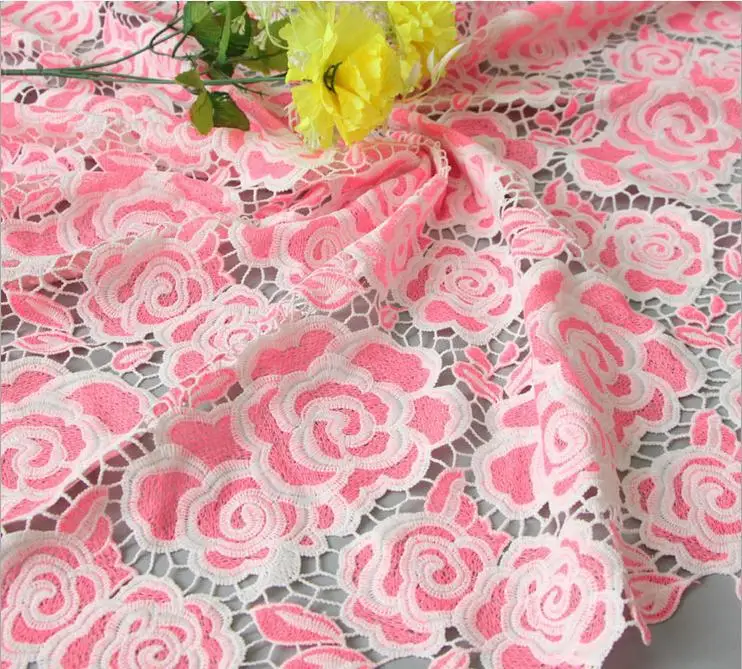 

Water soluble embroidery fabric rose Retail and wholesale