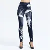 Slim Mock Pocket Woman Print Jegging 3