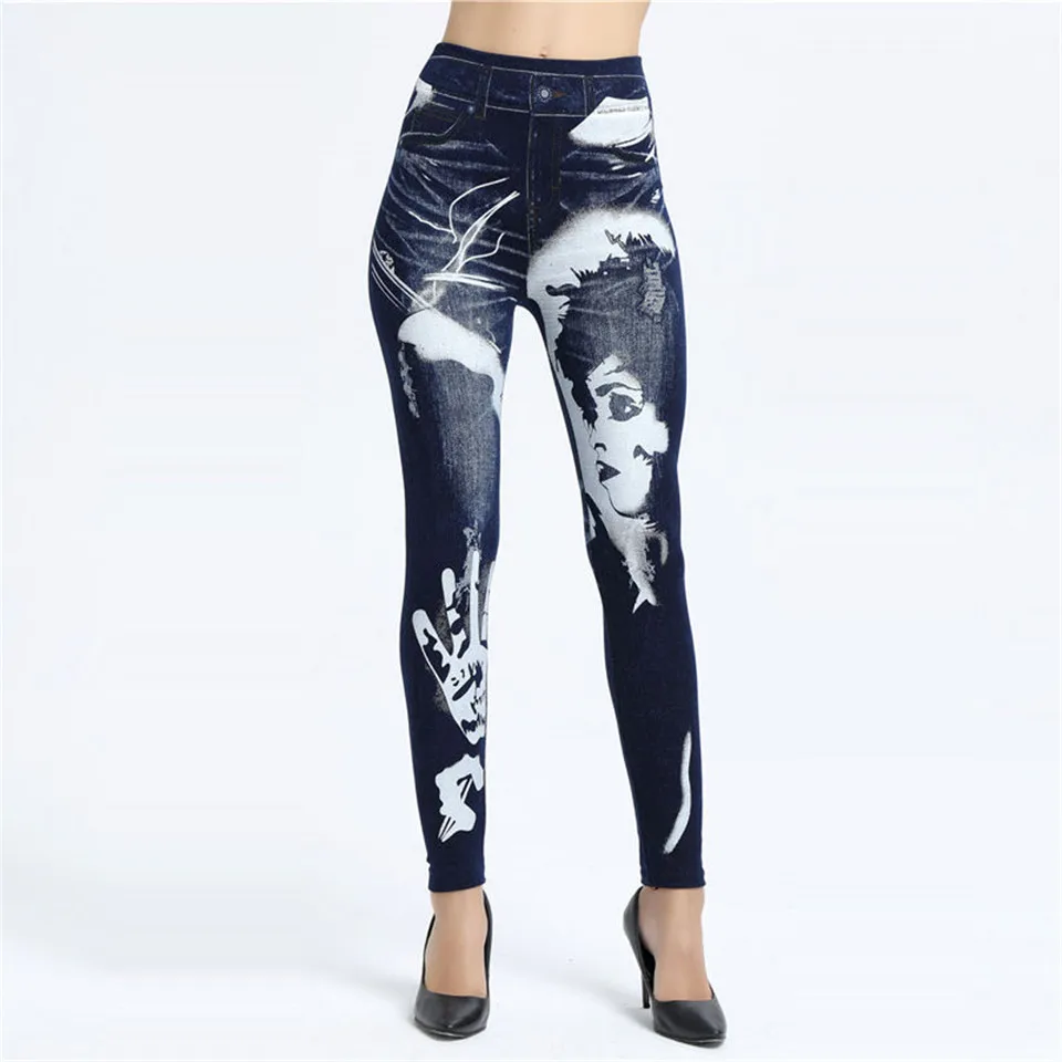 Женские джинсы Weljuber облегающие леггинсы с принтом|leggings autumn|printed jeggingsjeans leggings |
