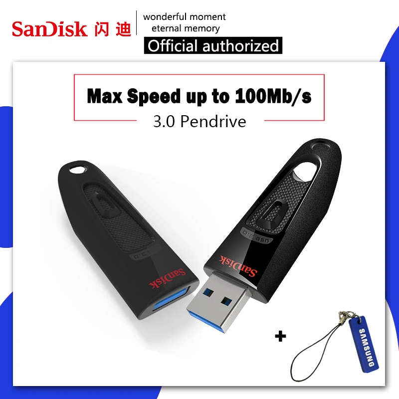 Sandisk USB 3,0 флеш-накопитель 128 Гб 64 ГБ 32 ГБ 256 ГБ USB флеш-накопитель 32 64 128 16 ГБ флеш-накопитель USB флеш-накопитель диск на ключ памяти